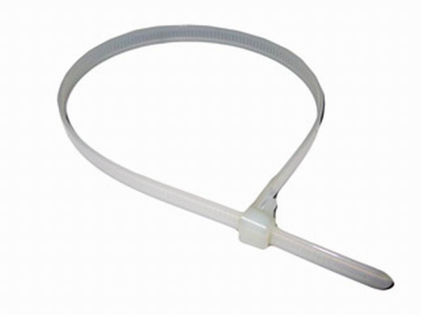 Хомут-стяжка 350х4,8мм (100штук) полиамид белый